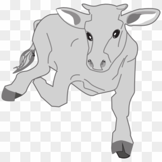 Running Cow Svg Clip Arts 600 X 586 Px - Png Download