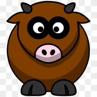 Brown Cow Svg Clip Arts 528 X 598 Px - Png Download