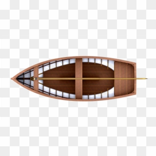 Wood Boat Free Png Image - Wooden Boat Top View Png Clipart