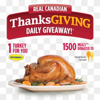 Real Canadian Thanksgiving Daily Giveaway † 1 Turkey - Food Banks Canada Clipart