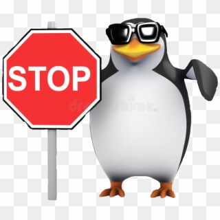 The Penguin Stop As - No Anime Penguin Gif Clipart