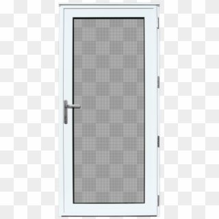 Meshtec Storm Door - White Security Screen Door Clipart
