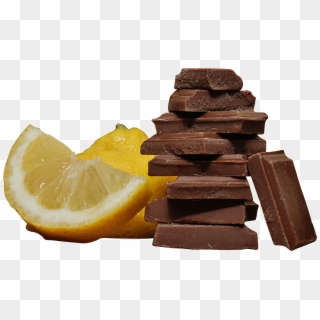 Choclate Stack With Lemon Png Image - Chocolate Clipart