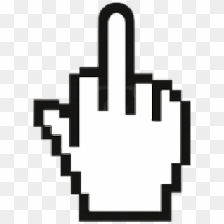 Pixel Grunge Aesthetic Vaporwave Png Transparent Vaporwave - Middle Finger Cursor Png Clipart