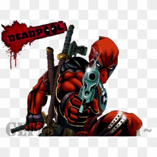 (hero/villain(its Debateable))deadpool Is Practicable - Deadpool Shooting Gun Comic Clipart