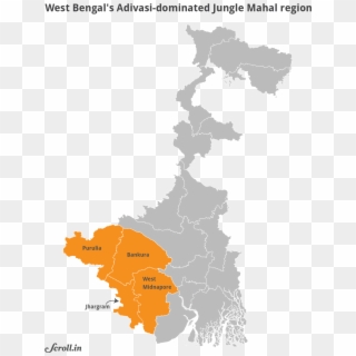 The Increased Attention On The Jungle Mahal Area By - Physical Map Of West Bengal Clipart