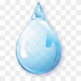 Water Is Considered To Be Polar Because Of Its Shape - Png Single Water Drops Clipart