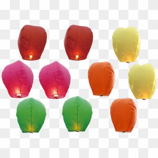 10 Pack Color Premium Sky Lanterns Color Boxed - Colored Sky Lantern Clipart