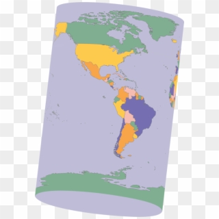 Earth Globe World Map Cylinder - Cylinder Earth Clipart