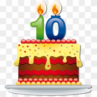Happy Birthday, Riah Graphic Free Stock - 10th Birthday Cake Png Clipart