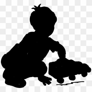Svg Transparent Child Sitting At Getdrawings Com Free - Little Boy Silhouette Clipart - Png Download