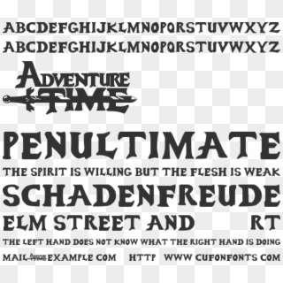 Adventure Time Logo Font Preview - Adventure Time With Finn Clipart