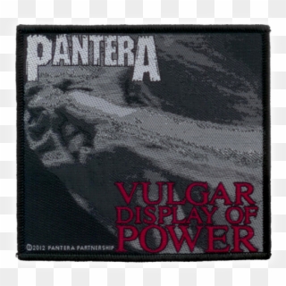 Pantera Official Patch Vulgar Display Of Power Woven - Wallet Clipart