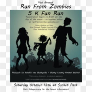Run From Zombies 5k Fun Run - Poster Clipart