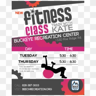 Fitness Class Template Efex Us New Thinkpawsitiveco - Poster Clipart