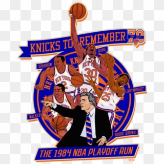 Knicks To Celebrate The 1984 Nba Playoff Run - Poster Clipart