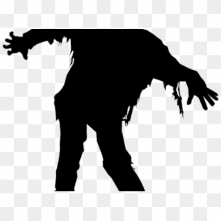Zombie Clipart Shadow - Zombie Silhouette - Png Download