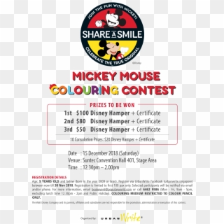 Mickey Mouse Coloring Contest Clipart