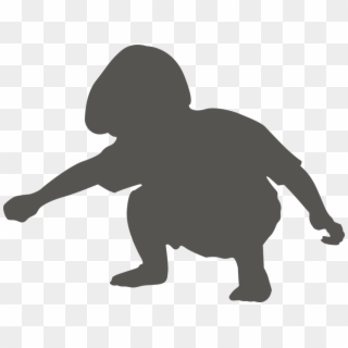 Animal Silhouettes Child Squat Drawing - Child Squatting Png Clipart