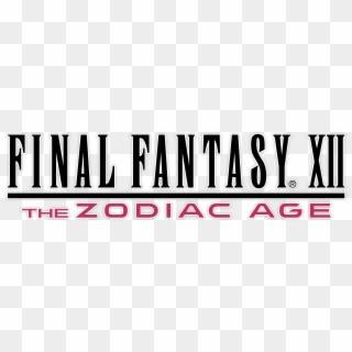 Final Fantasy Xii The Zodiac Age Coming To Playstation - Final Fantasy 12 Zodiac Age Logo Clipart