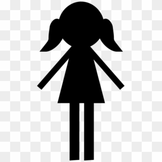 Silhouette Girl Child Woman Drawing - Child Silhouette Clipart - Png Download