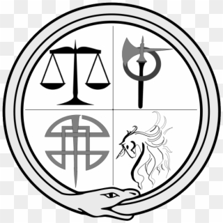 Order Of Balance Symbol - Scales Of Justice Clip Art - Png Download