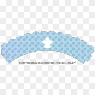 Angel Silhouette Papers In Light Blue Free Printable - Wrappers Para Cupcake Silhouette Clipart