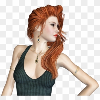 Female Png - Redhaired Beauty Clipart