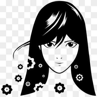 This Free Icons Png Design Of Manga Girl Silhouette Clipart