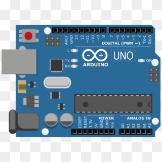 An Vector Graphics Image Of An Arduino Board - Arduino Uno Png Clipart