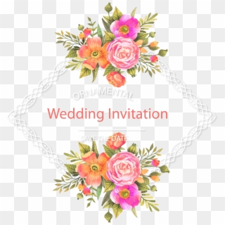 Wedding Invitation Flower Download - Floral Page Divider Clipart
