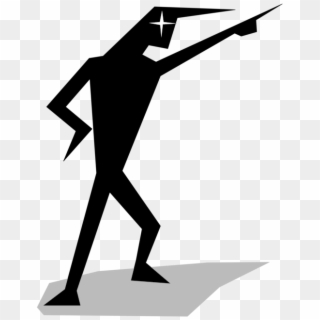 Angry Stickman Stick Figure Person - Clip Art People Pointing - Png Download