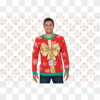 Christmas Present, Sweater, Christmas, Ugly Christmas - Diy Ugly Christmas Sweater Present Clipart