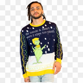 Grinch Trump Ugly Christmas Sweater Unisex - Ugly Grinch Clothing Clipart