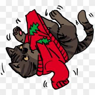 Cat And Christmas Sweater By Shabazik - Cartoon Clipart