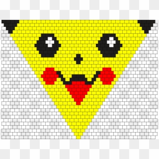 Pikachu Face Banadana Bead Pattern Clipart