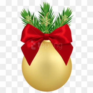 Free Png Christmas Ornament Gold Png - Wreath Clipart
