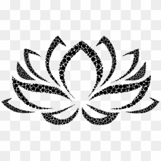Lotus-flower - Drawing Black Lotus Flower Clipart