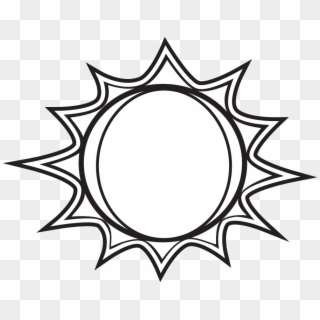 Sun Black And White Black And White Sun Clipart Free - Clip Art Black And White - Png Download