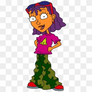 Cartoon Character With Purple Hair - Reggie From Rocket Power Clipart