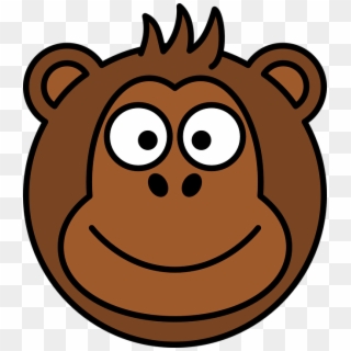 Gorilla Clipart Smiley - Monkey Head Clipart - Png Download