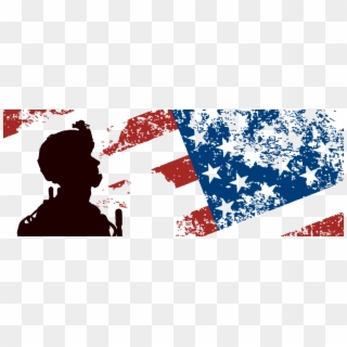 Veterans Day Png Photos - Soldier American Flag Png Clipart