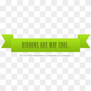 Ribbons Are Way Cool - Design Ribbons Green Clipart