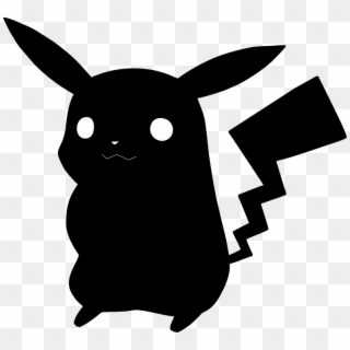 Pikachu Clipart Svg - 黑色 比 卡 超 - Png Download