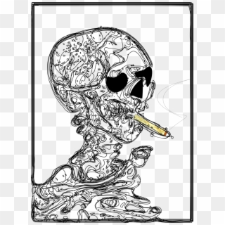 Download Van Gogh Skull Tattoo Clipart Skull Of A Skeleton - Png Download