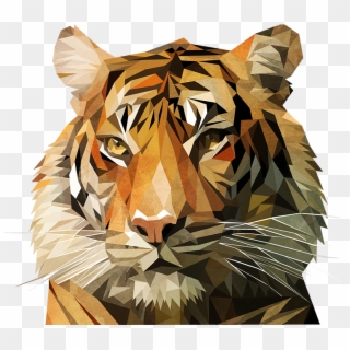 Vector I Am On Behance Then Mirrored And - Bengal Tiger Clipart