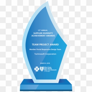 Technosoft Wins Third Achievement Award From Blue Cross - Trophy Clipart