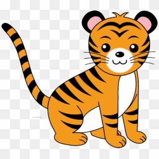Tiiger Clipart Tiger Face - Tiger Face Easy Drawing - Png Download