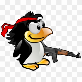 Rambo Png - Penguin With A Black Hat Clipart