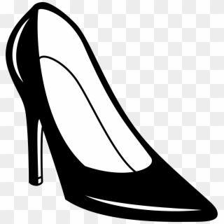 Big Image - Heels Black And White Clipart - Png Download